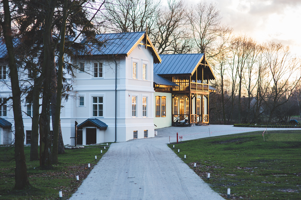 a house with garden