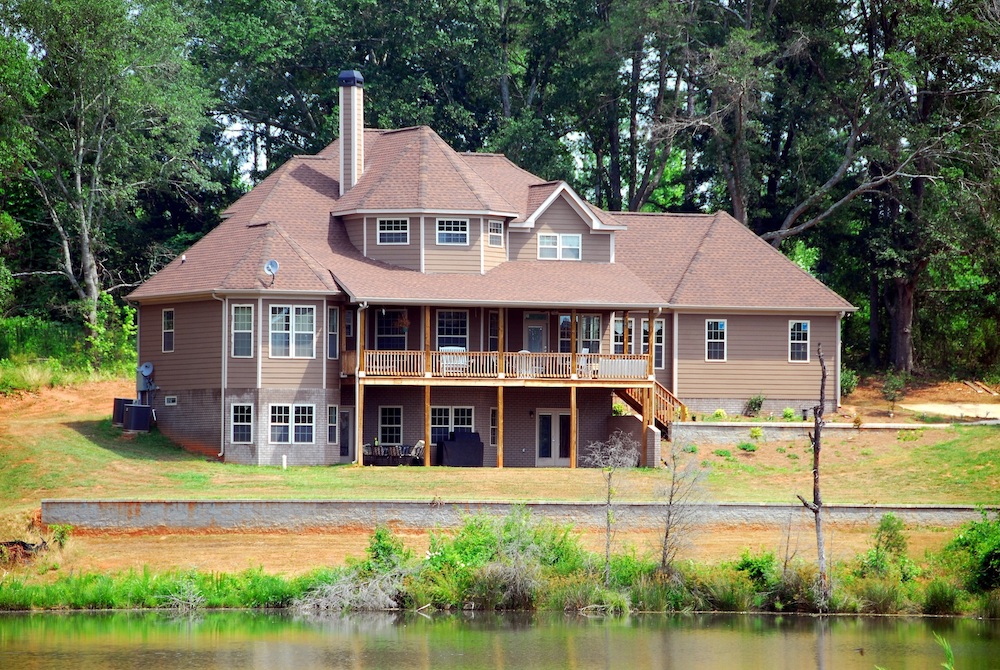 a house with garden