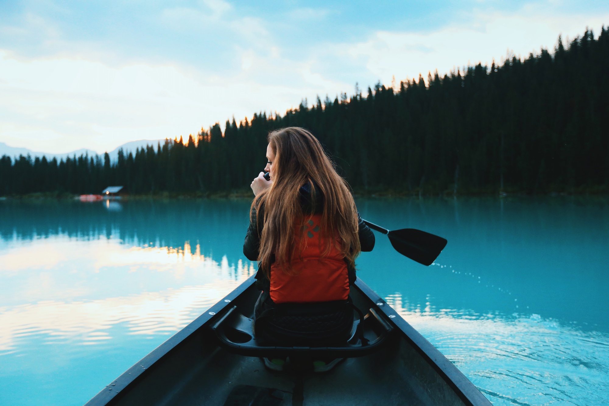 girl sitting on boat